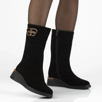 Leather boots Filippo DBT7207/25 BK black