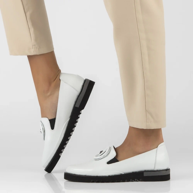 Leather shoes Filippo DP3915/22 WH white