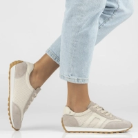 Skórzane sneakersy Filippo DP7564/26 BE beżowe