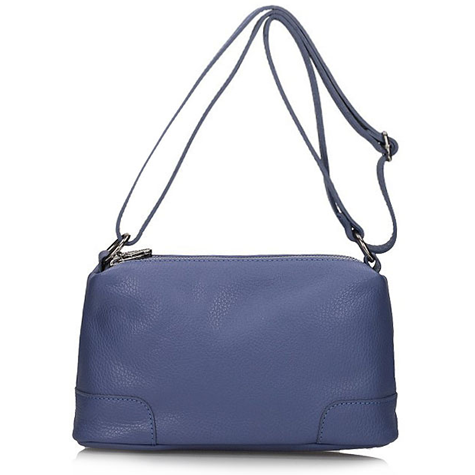 Handbag Toscanio Leather Messenger Bag C135 blue
