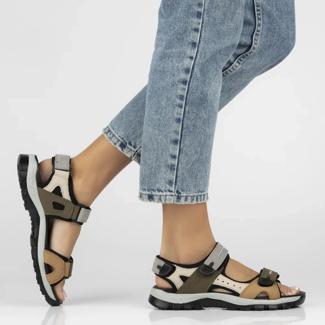 Leather sandals Filippo DS7033/25 BE beige