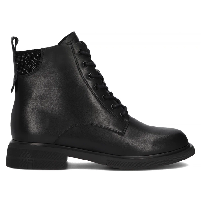 Skórzane trzewiki Filippo DBT6574/24 BK czarne