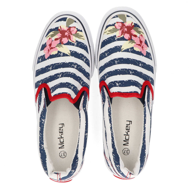 Sneakers slip on MCKEY DTN114/16 WH NV white