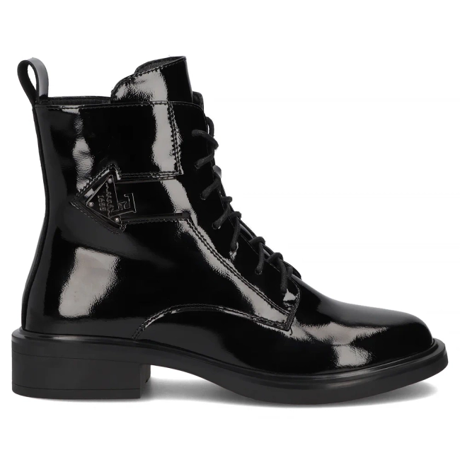 Leather ankle boots Filippo DBT7315/25 BK black