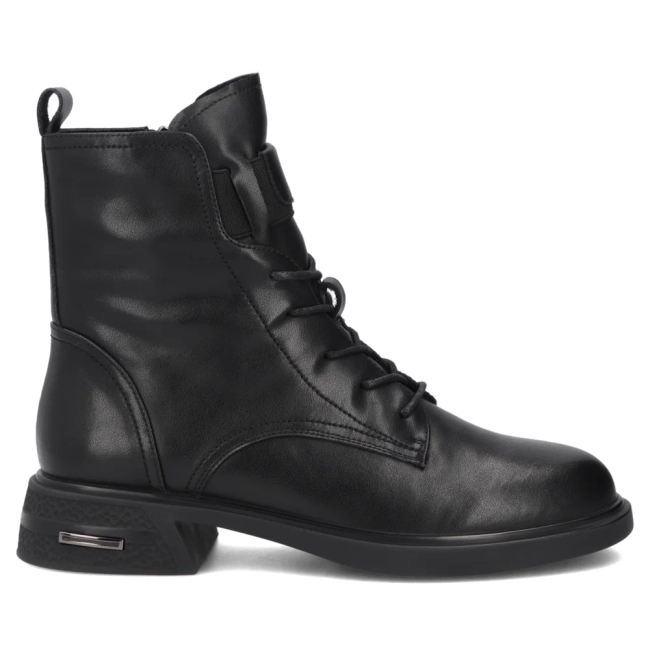 Skórzane botki Filippo DBT8129/26 BK czarne