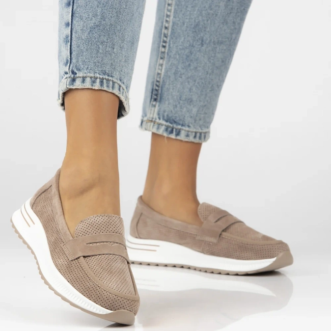 Leather shoes Filippo DP6750/25 BE beige