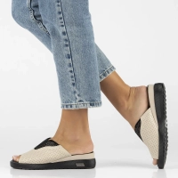 Leather flip-flops Filippo DK6146/24 BE beige