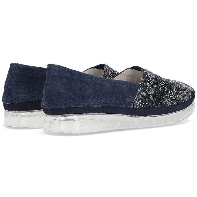 Leather shoes Filippo DP2147/21 NV navy blue
