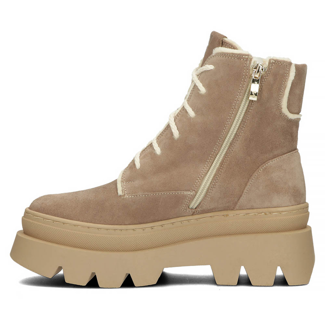 Skórzane botki typu workery Filippo 60404 Taupe