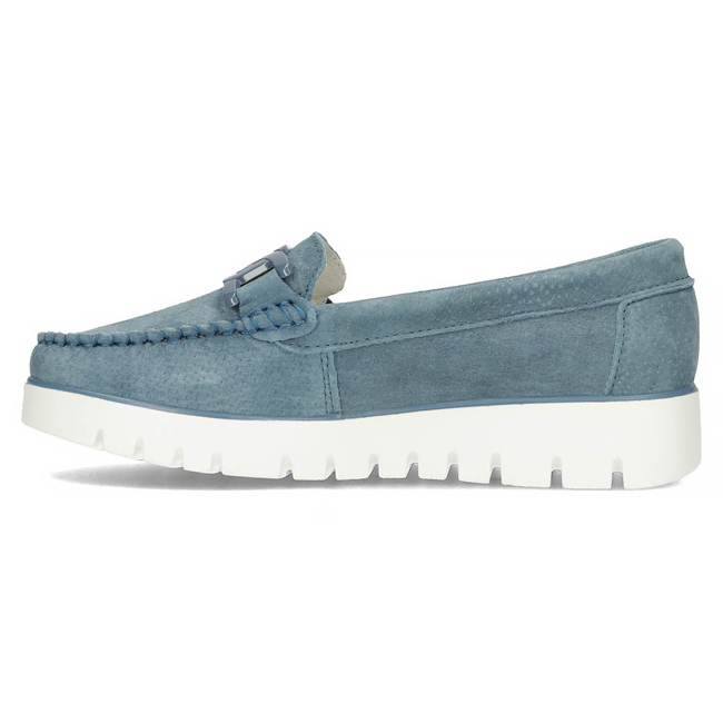 Skórzane mokasyny Filippo DP3334/23 NV granatowe