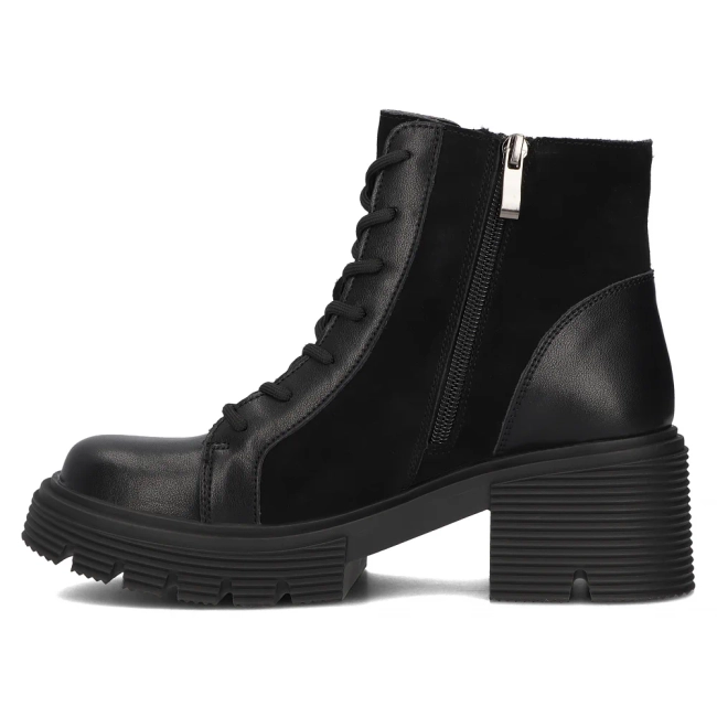 Leather ankle boots Filippo DBT6495/24 BK black