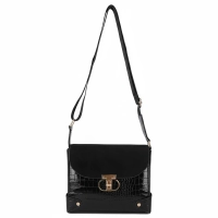Black shoulderbag croco chick