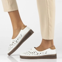 Leather shoes Filippo DP6235/24 WH white