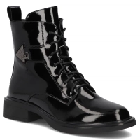 Skórzane botki Filippo DBT7315/25 BK czarne