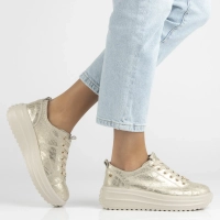 Leather sneakers Filippo DP6795/26 GO gold