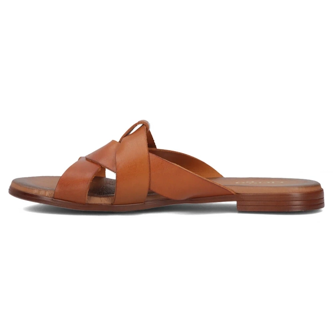 Leather flip-flops Filippo 40387 brown