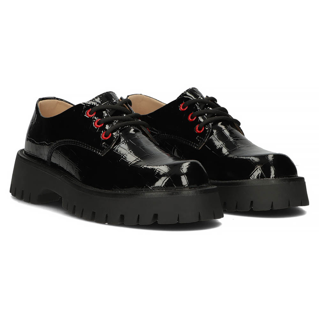 Leather shoes Filippo DP4140/22 BK black