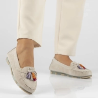 Leather loafers Filippo DP6136/24 BE beige