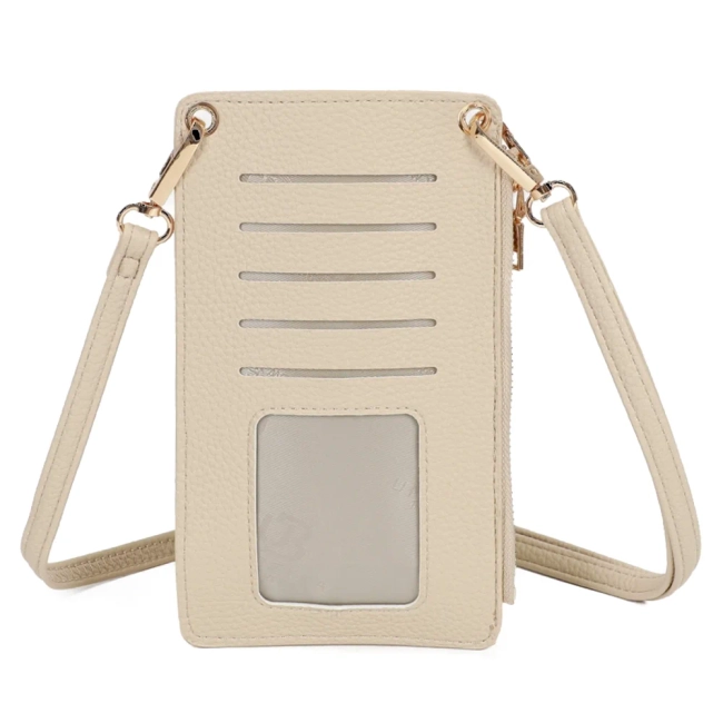 Beige shoulderbag luna pocket