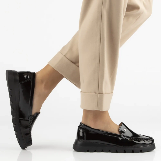 Leather loafers Filippo DP7413/25 BK L black