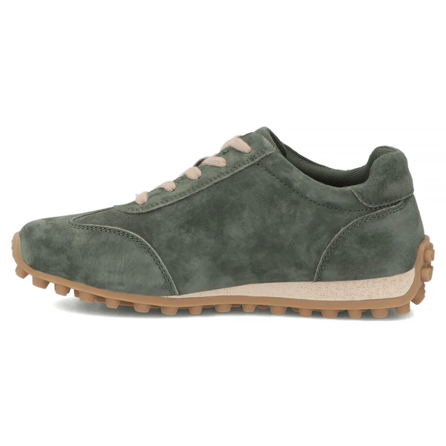 Skórzane sneakersy Filippo DP7961/26 GE zielone