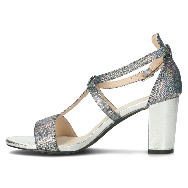Sandały Filippo DS4300/22 SI srebrne