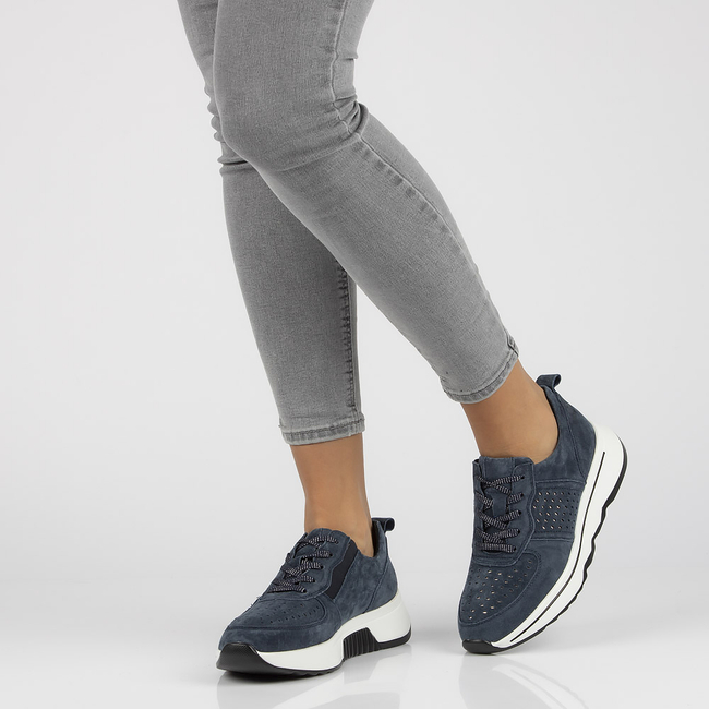 Leather sneakers Filippo DP3171/21 NV navy blue