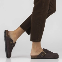 Skórzane klapki Filippo DK7918/26 D BR brązowe
