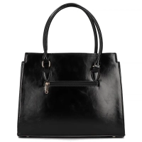 Black shopper bag casual luxe
