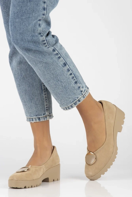 Leather shoes Filippo DP4569/24 BE beige