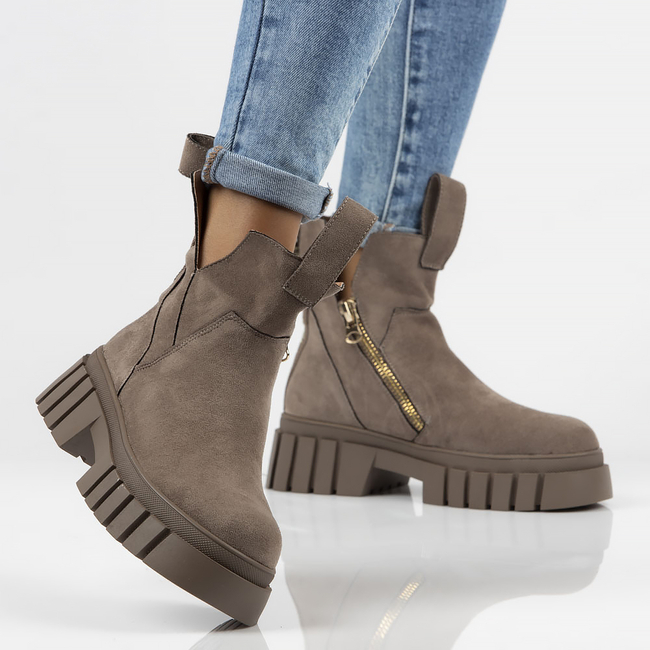 Botki Filippo A9505N-95 jasnobrązowe