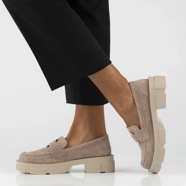 Leather shoes Filippo DP6099/24 BE beige