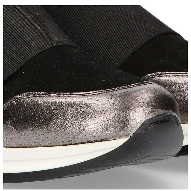 Shoes Filippo 018 Black Suede/Nickel