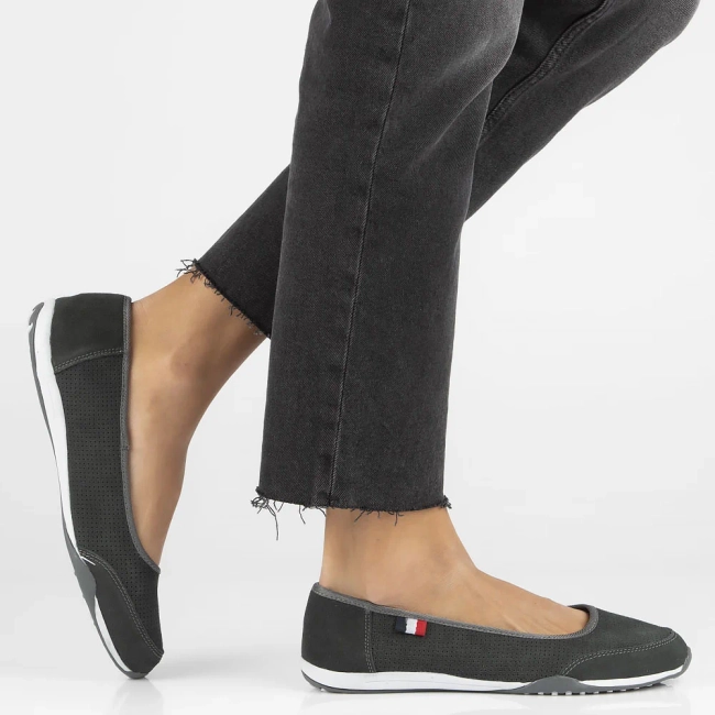 Leather shoes Filippo DP143/24 GR grey