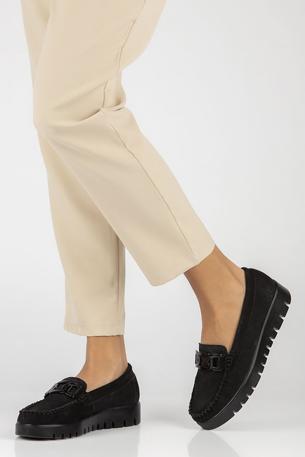 Leather loafers Filippo DP3334/23 BK black