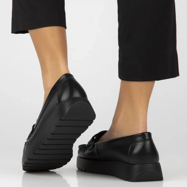 Leather loafers Filippo DP6827/25 BK black