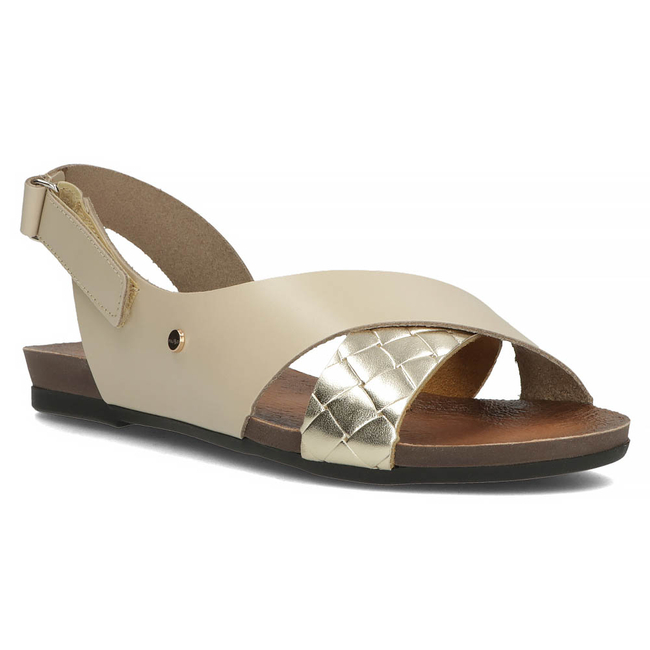 Leather sandals Filippo 40141 beige