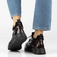 Leather ankle boots Filippo DBT7168/26 BG CR burgundy