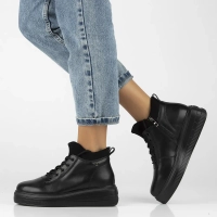 Leather boots Filippo DBT6506/24 BK black