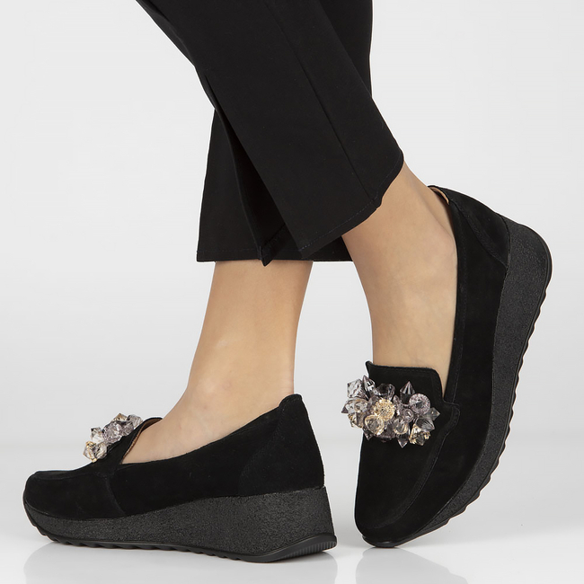 Leather shoes Filippo DP4563/23 BK black