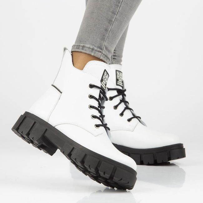 Leather boots Filippo 572s White