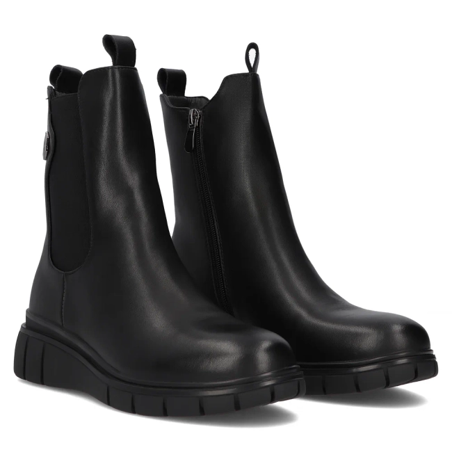 Leather ankle boots Filippo DBT6561/24 BK black