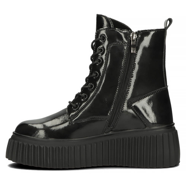 Leather boots Filippo DBT3960/22 BK black