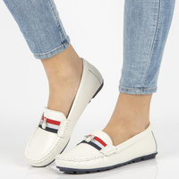 Leather loafers Filippo DP1406/21 WH white