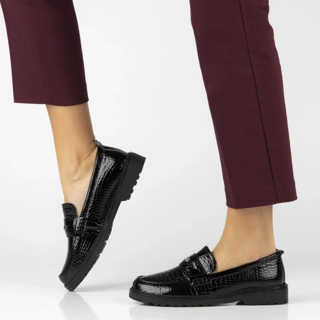 Leather shoes Filippo DP7409/25 BK CR black