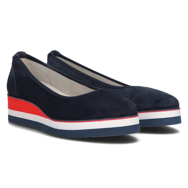 Leather ballerinas Filippo DP2323/21 NV navy blue
