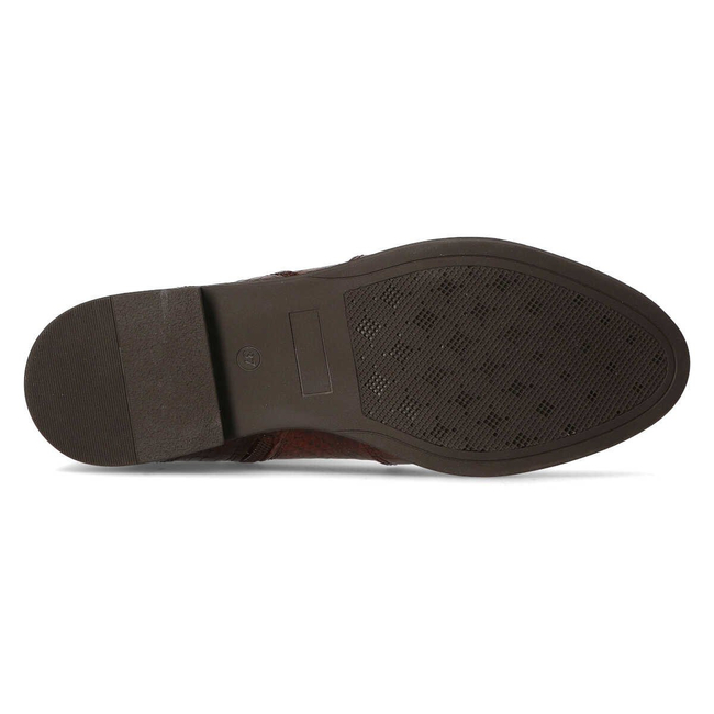 Leather ankle boots Filippo 437s brown kroko