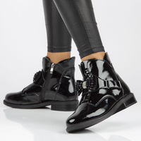 Leather ankle boots Filippo DBT3193/21 BK black