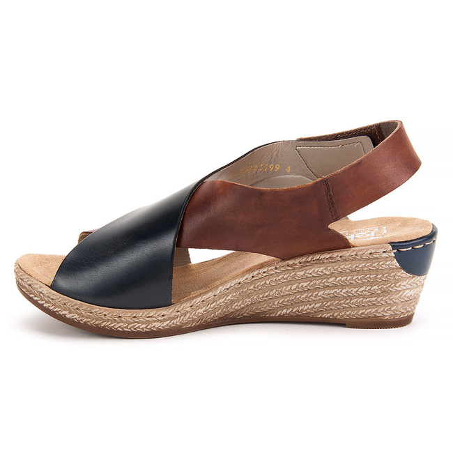Sandals Rieker 62486-24 Brown Comb.