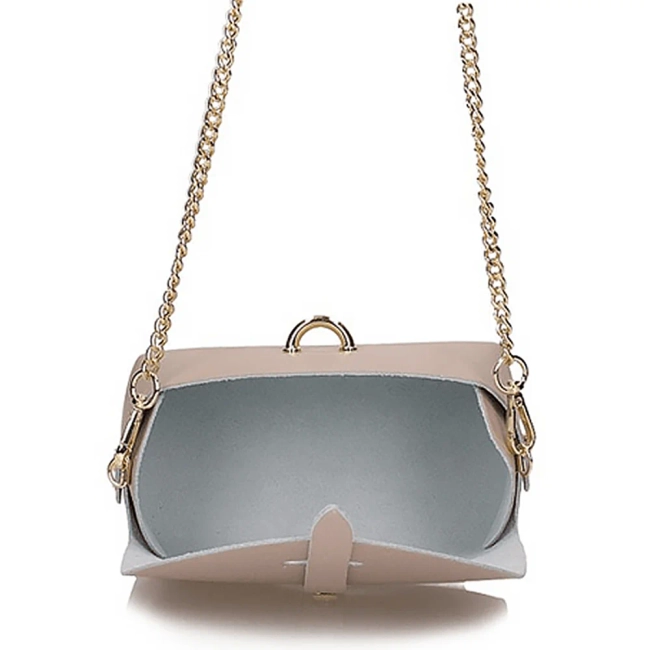 Skórzana torebka Toscanio A32 różowa